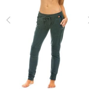 Aviator Nation women’s MOTO striped sweatpants